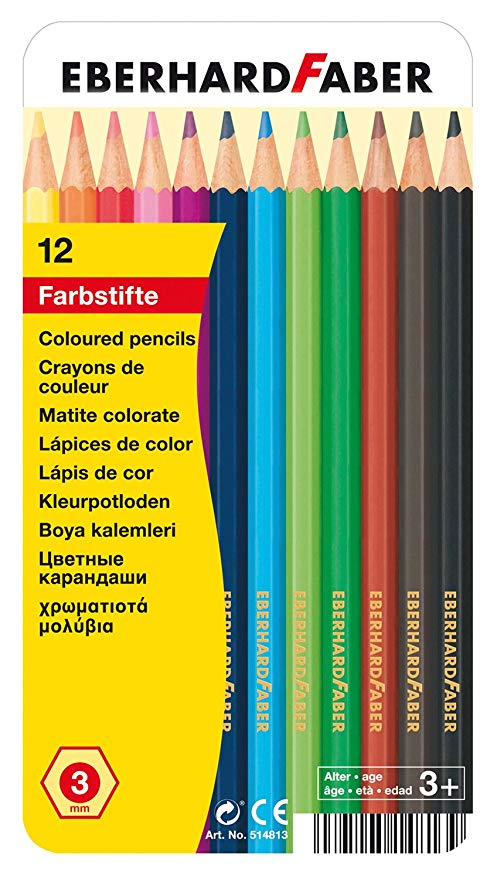 CREIOANE COLORATE 12 CULORI CUTIE METAL EBERHARD FABER CREIOANE COLORATE 12 CULORI CUTIE METAL EBERHARD FABER
